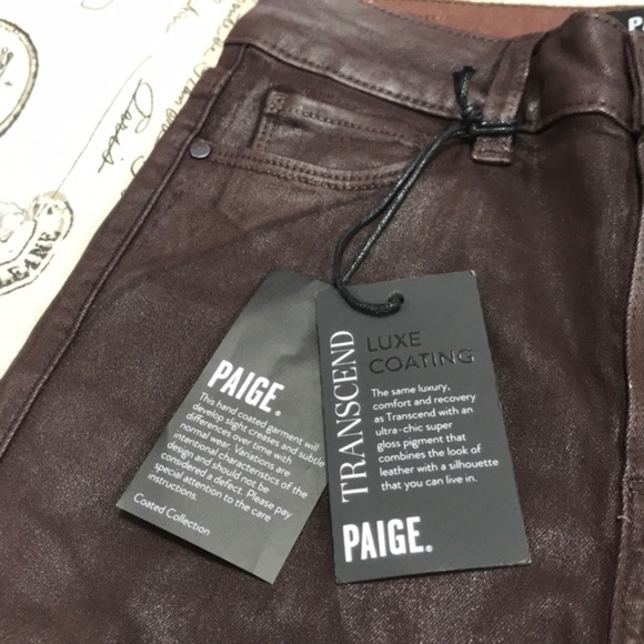 PAIGE Women's Skinny Jeans in Dark Brown - Picture 4 of 7